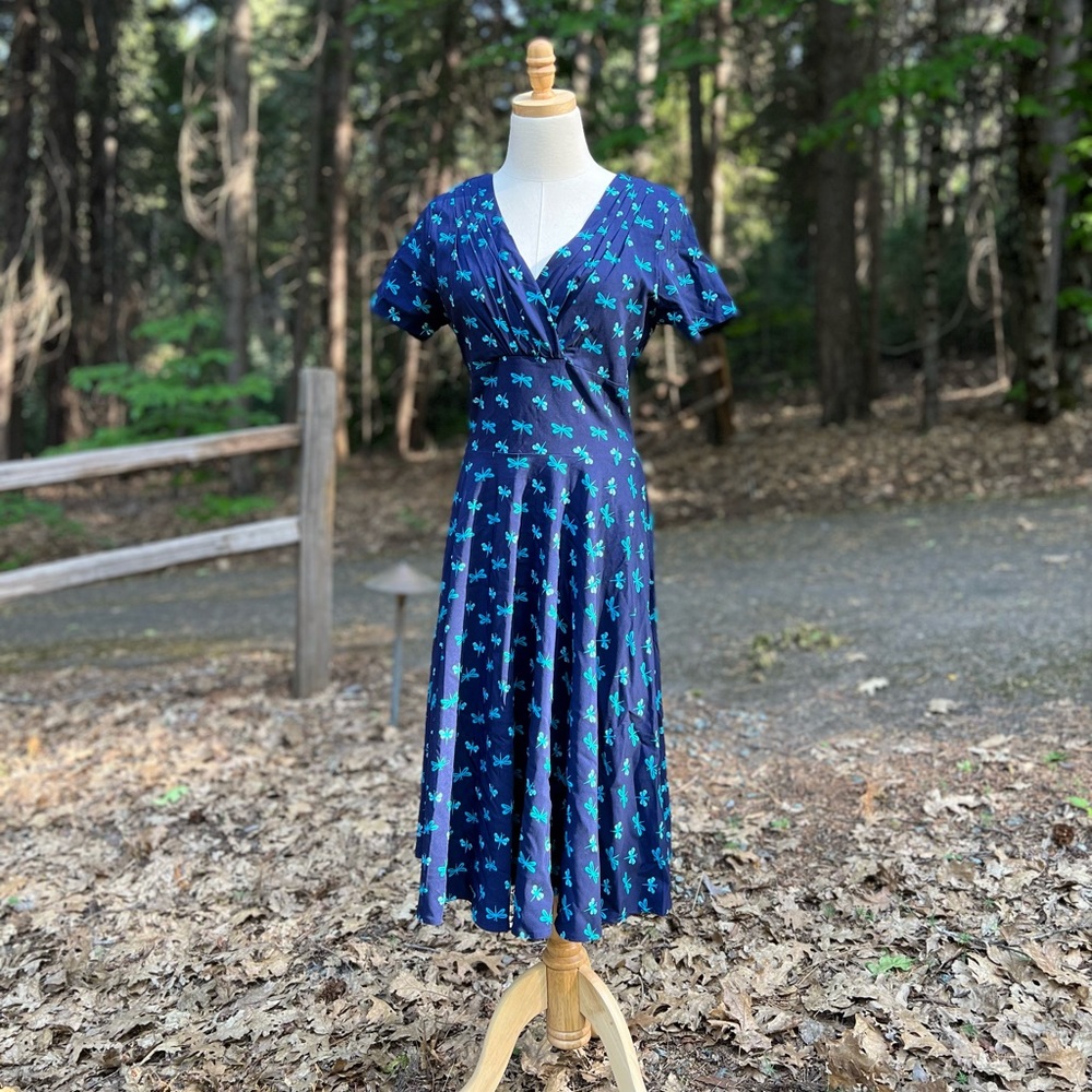 Unique Vintage Dragonfly Dress